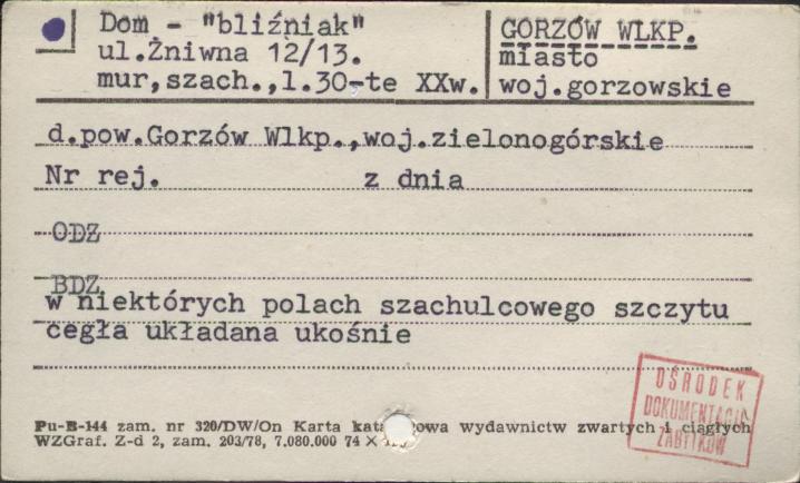 dom - bliźniak, skan 1