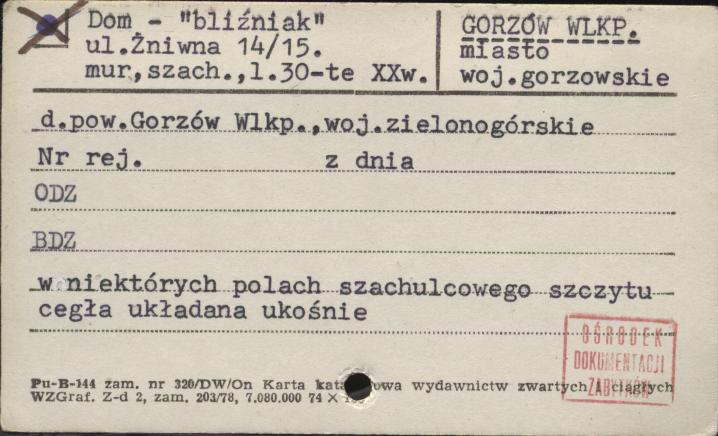 dom - bliźniak, skan 1