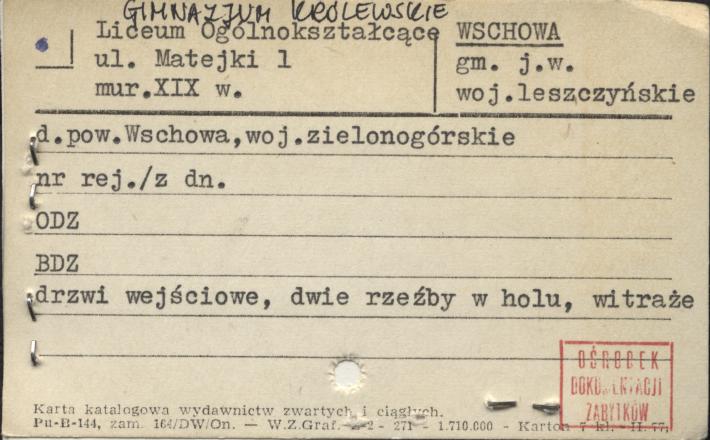 liceum ogólnokształcące gimnazjum królewskie, skan 1