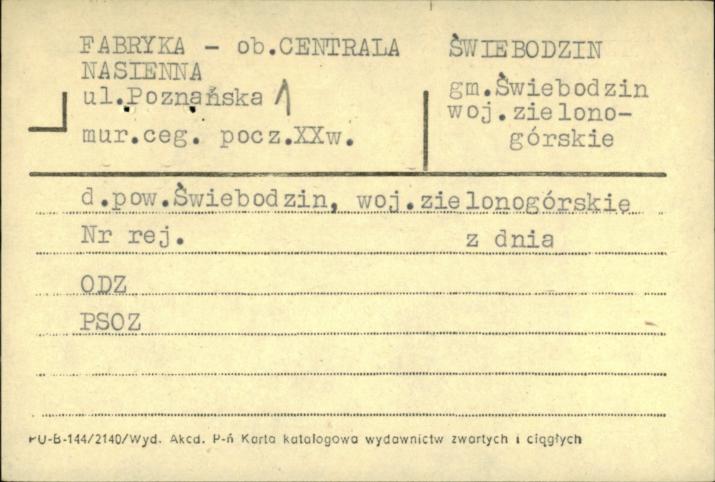 fabryka - ob. Centrala Nasienna, skan 1