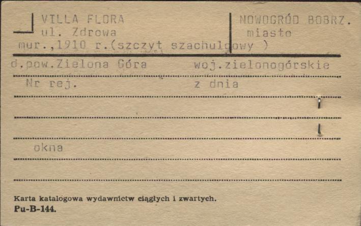 willa Flora, skan 1