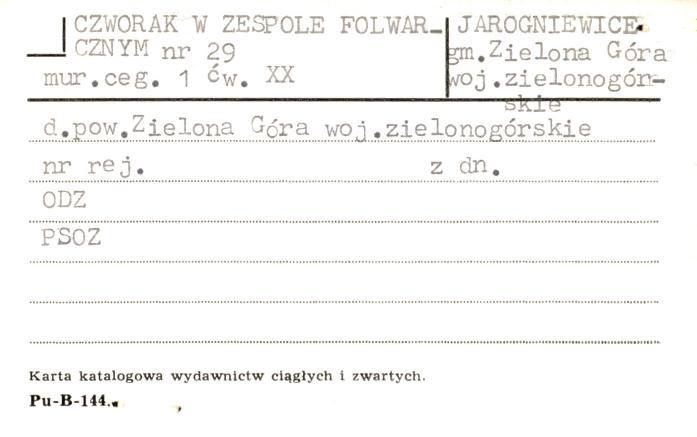 czworak w zespole folwarcznym, skan 1