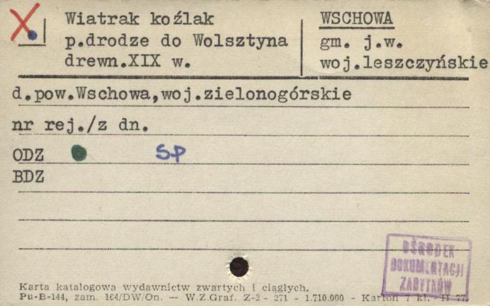 wiatrak koźlak p. drodze do Wolsztyna, skan 1