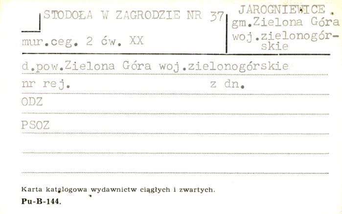 stodoła w zagrodzie, skan 1