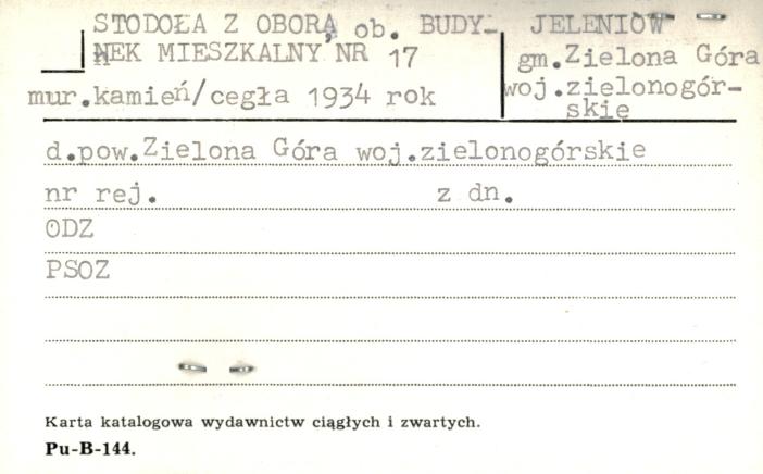 stodoła z oborą ob. budynek mieszkalny, skan 1