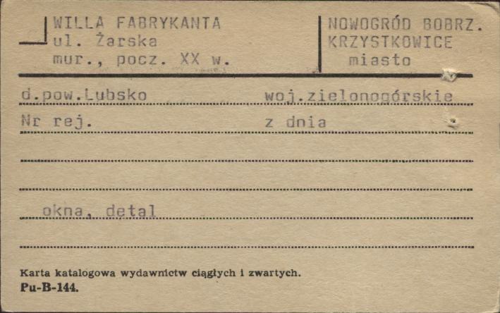 willa Fabrykanta, skan 1