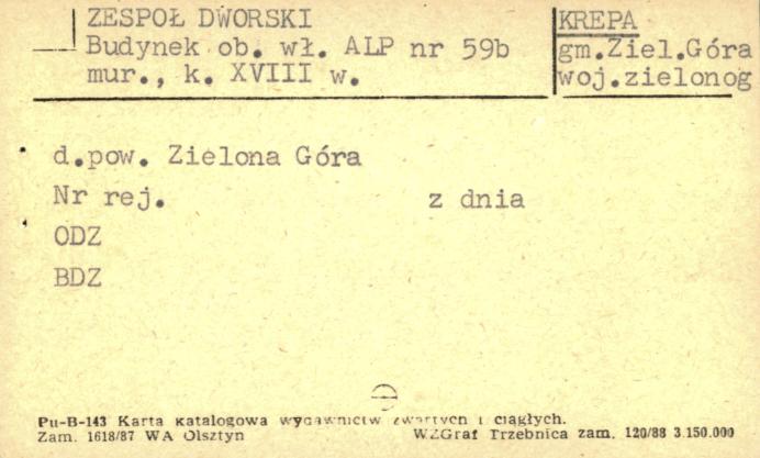 zespół dworski - budynek mieszkalny, skan 1