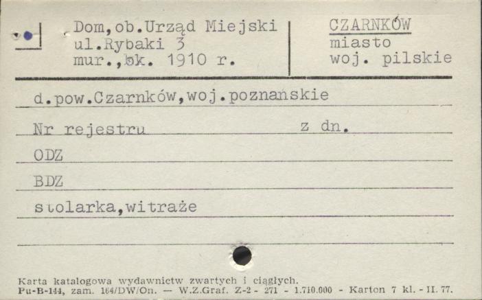 dom, ob. Urząd Miejski, skan 1