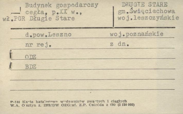 budynek gospodarczy, owczarnia na terenie PGR, skan 1