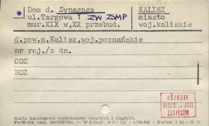 synagoga, ob. budynek mieszkalny, skan 1