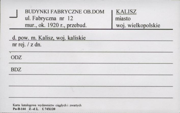 budynki fabryczne, ob. dom, skan 1