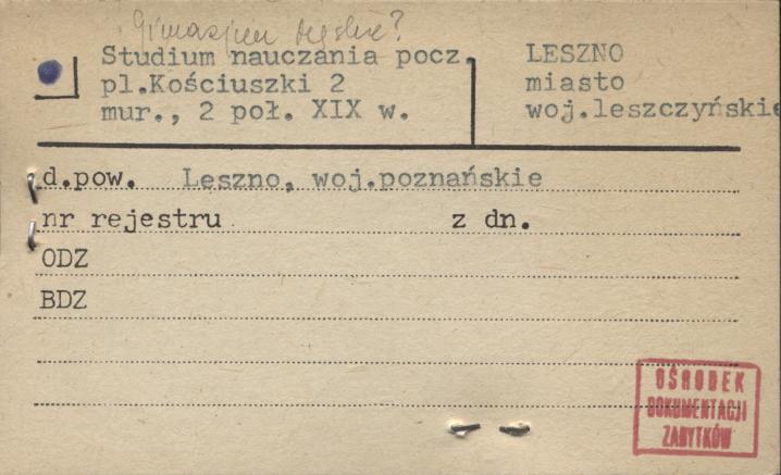 studium nauczania, skan 1