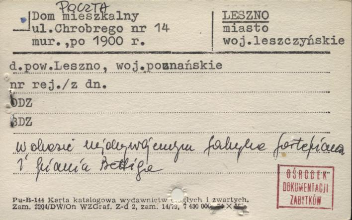 dom mieszkalny, poczta, skan 1