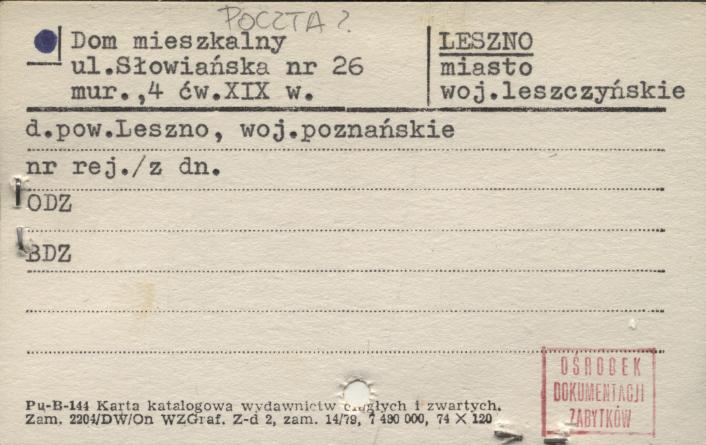 dom mieszkalny, poczta, skan 1