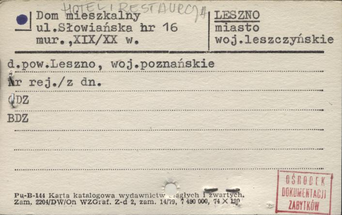 dom mieszkalny, hotel, restauracja, skan 1