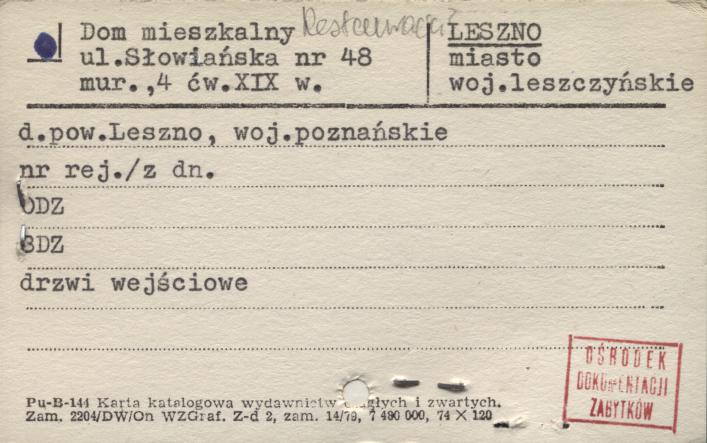 dom mieszkalny, restauracja, skan 1
