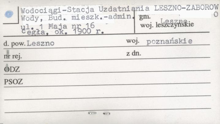 wodociągi - Stacja Uzdatniania Wody, budynek mieszk. - admin., skan 1