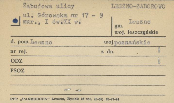 zabudowa ulicy, skan 1