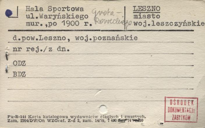 hala sportowa, skan 1