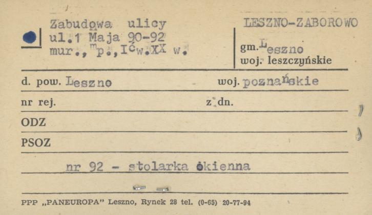 zabudowa ulicy, skan 1