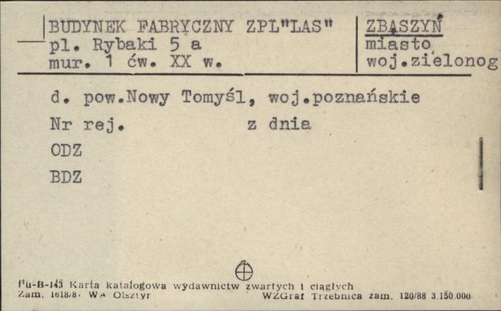 budynek fabryczny ZPL LAS, skan 1
