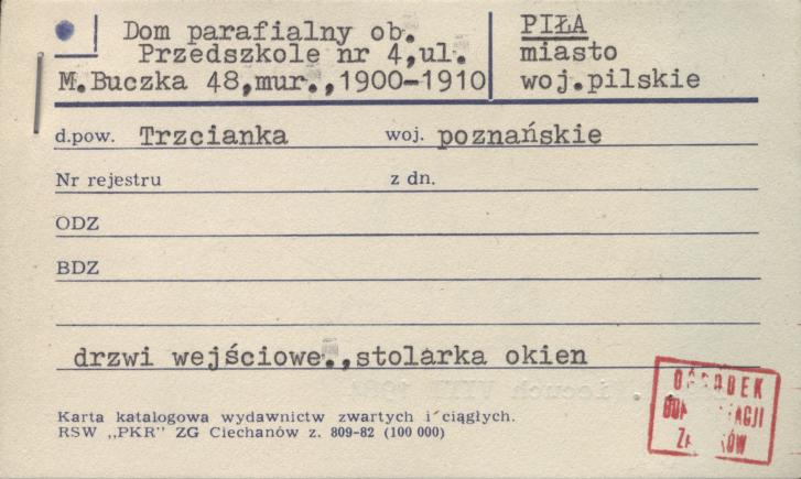 dom parafialny, ob. przedszkole nr 4, skan 1