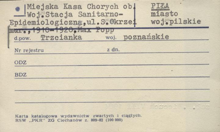 miejska kasa chorych, ob. woj. stacja sanitarno-epidemiologiczna, skan 1