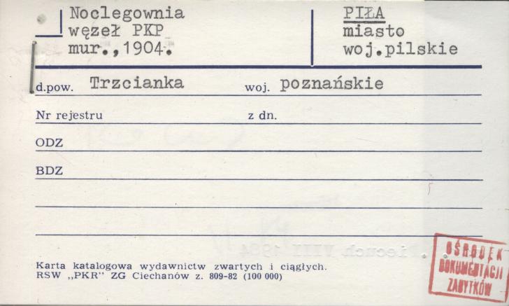 noclegownia - węzeł PKP, skan 1