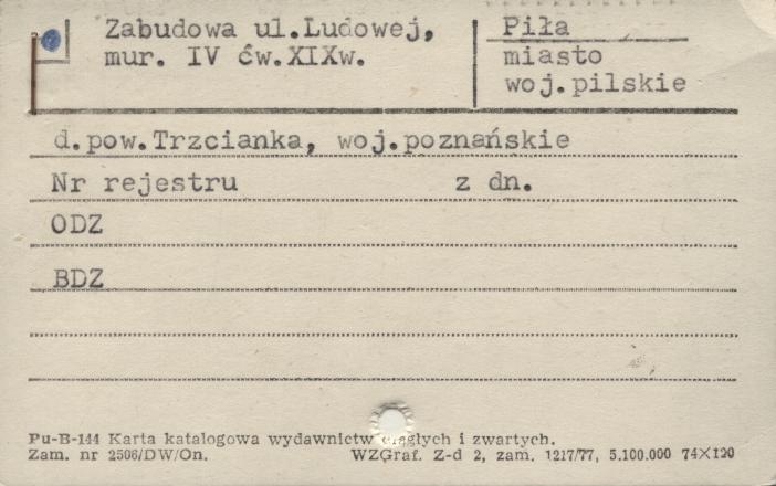 zabudowa ul. Ludowej, skan 1