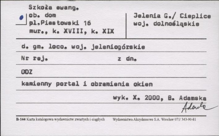 szkoła ewang., ob. dom, skan 1