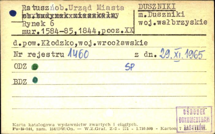 ratusz, ob. Urząd Miasta, skan 1