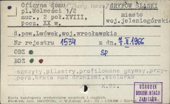 oficyna domu Durg Haus, skan 1