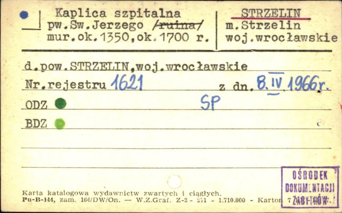 kaplica szpitalna pw. Św. Jerzego, skan 1