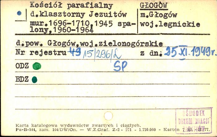 kościół jezuitów, ob. par. pw. Bożego Ciala, skan 1