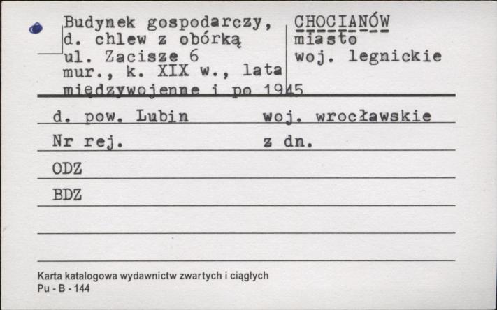 budynek gospodarczy, d. chlew z obórką, skan 1