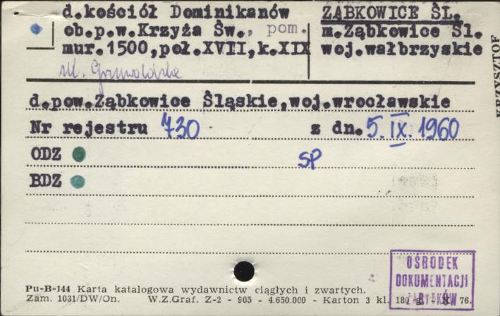 kościół dominikanów, ob. kościół pw. Krzyża Świętego, skan 1
