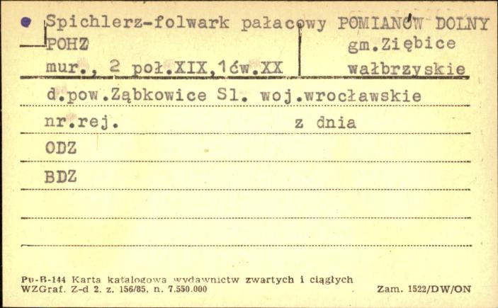 spichlerz - folwark pałacowy POHZ, skan 1
