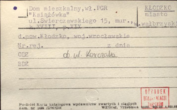 dom mieszkalny Książówka, skan 1