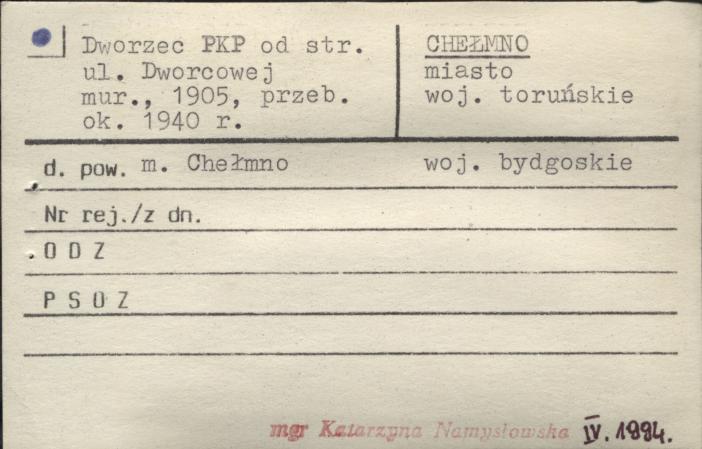 dworzec PKP od str. ul. Dworcowej, skan 1