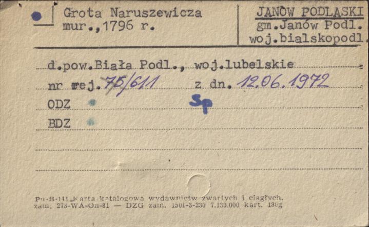 Grota Naruszewicza, skan 1