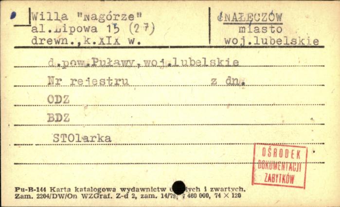 willa Nagórze, skan 1