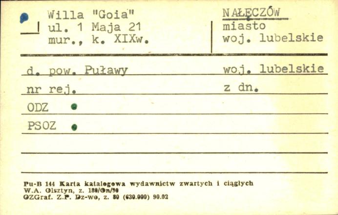 willa Goia, skan 1