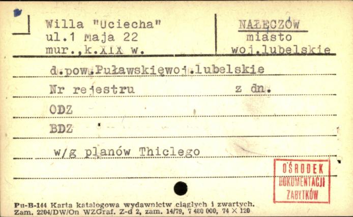 willa Uciecha, skan 1