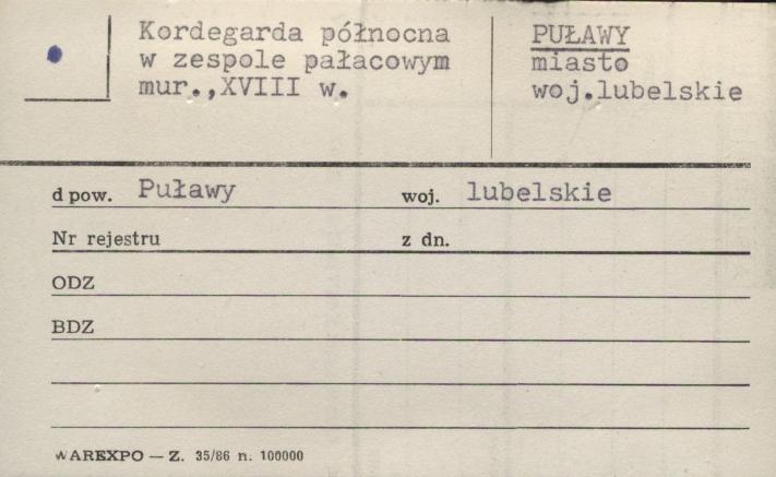 kordegarda północna, skan 1