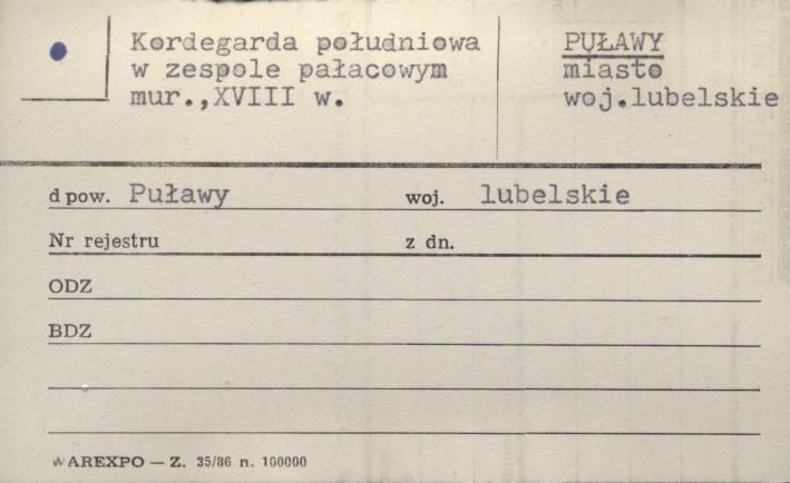 kordegarda południowa, skan 1