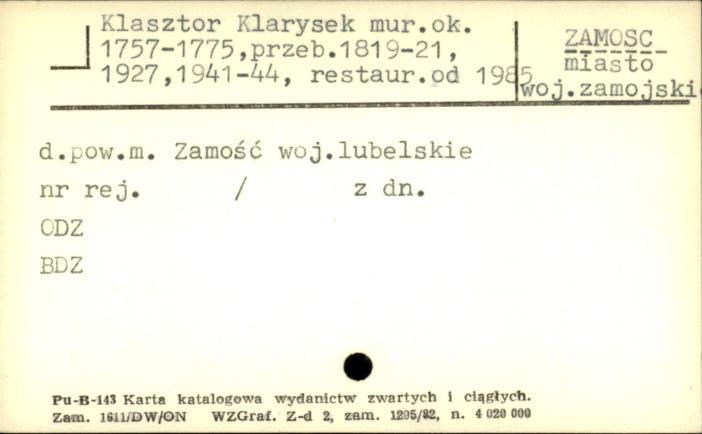 klasztor klarysek, skan 1