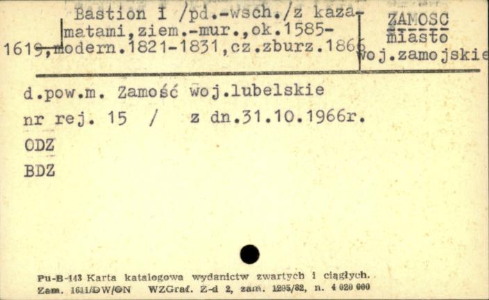 bastion I (pd.-wsch.) z kazametami, skan 1