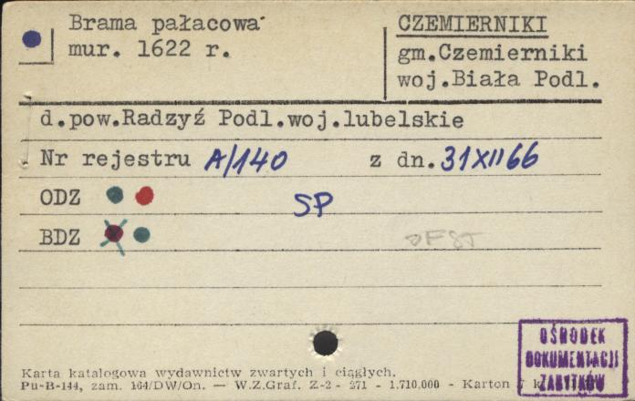 brama pałacowa, skan 1