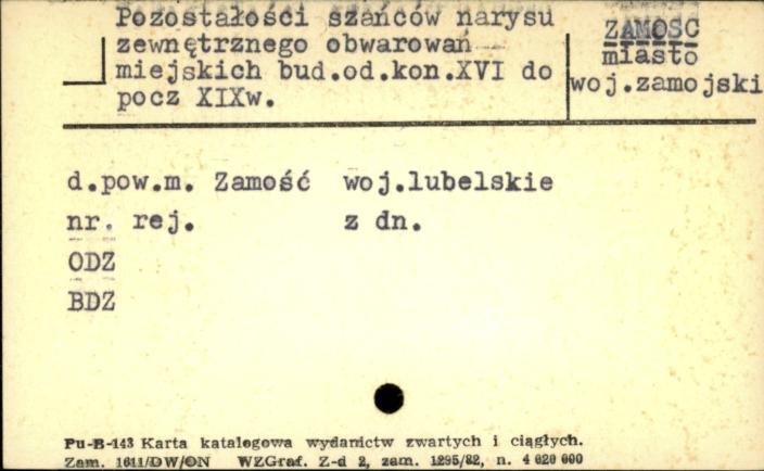 pozostałości szańców narysu zewnętrznego obwarowań miejskich, skan 1