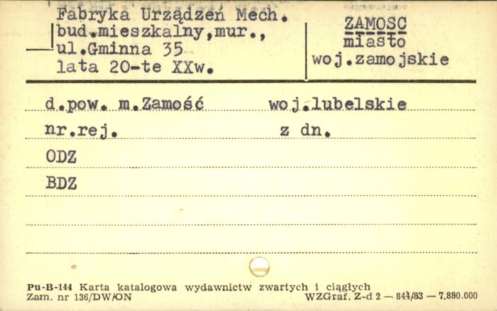fabryka urządzeń mech., bud. mieszkalny, skan 1